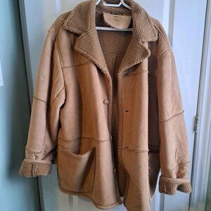 Brown Faux Shearling Coat – Point Zero